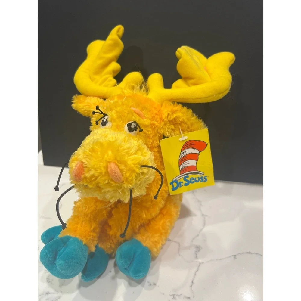 Dr Seuss Thidwick The Moose Plush Manhattan Toy Orange Yellow Medium 101900‎ NWT